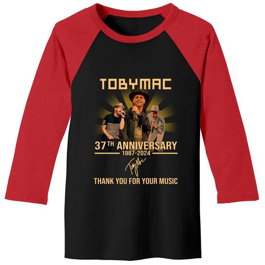 Discover TobyMac 36th Anniversary 1987-2023 Thank You For Memories Signature Baseball Tees