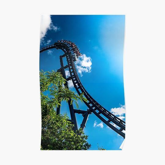 Discover Velocicoaster Roller Coaster, Islands of Adventure Premium Matte Vertical Poster