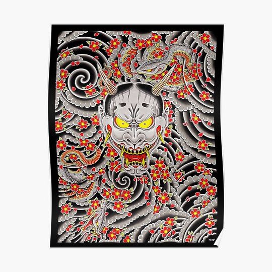 Discover Goro Majima's Hannya | Yakuza 0 Premium Matte Vertical Poster