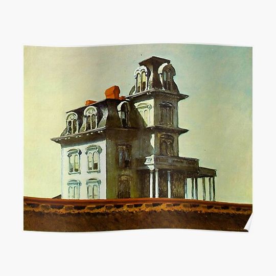 Discover Edward Hopper House by the railroad , 1925  , artwork by Edward Hopper Premium Matte Vertical Poster