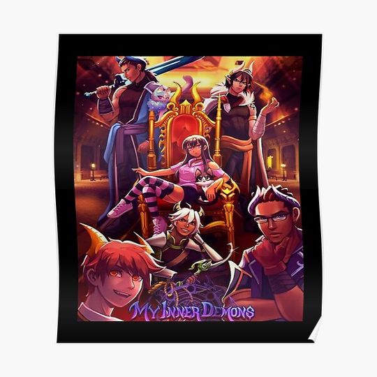 Discover my inner demons aphmau poster 4 Premium Matte Vertical Poster