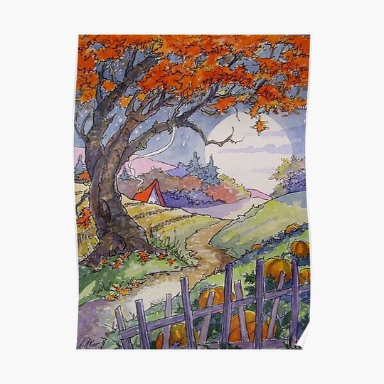 Discover Brambly Hedge - Pumpkin Patch Premium Matte Vertical Poster