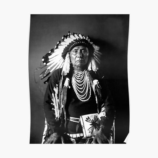 Discover Chief Joseph - Nez Perce Chief - Circa 1900 Premium Matte Vertical Poster