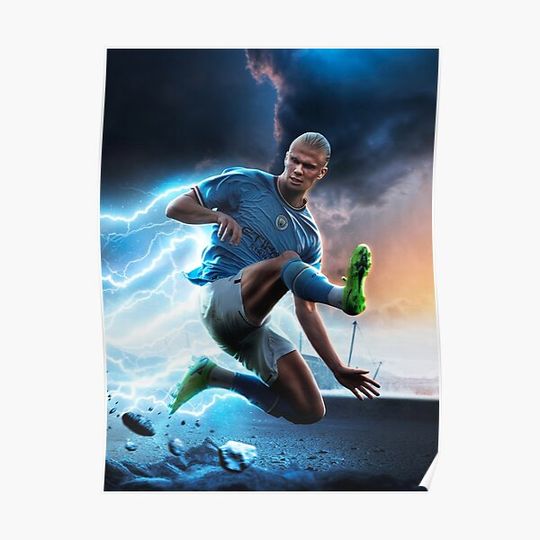 Discover Erling haaland Premium Matte Vertical Poster