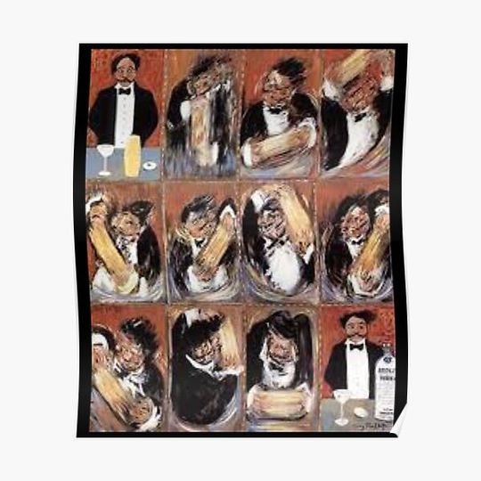 Discover GUY BUFFET MARTINI Premium Matte Vertical Poster