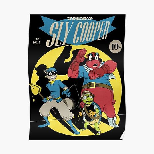 Discover The Adventures of Sly Cooper Premium Matte Vertical Poster