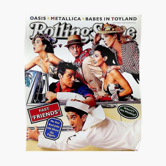 Discover Friends Rolling Stone Premium Matte Vertical Poster