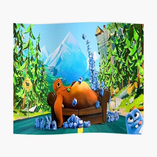Discover Lemmings Tabodi And Grizzy characters super, fun, adventures Lemmings Tabodi And Grizzy Premium Matte Vertical Poster