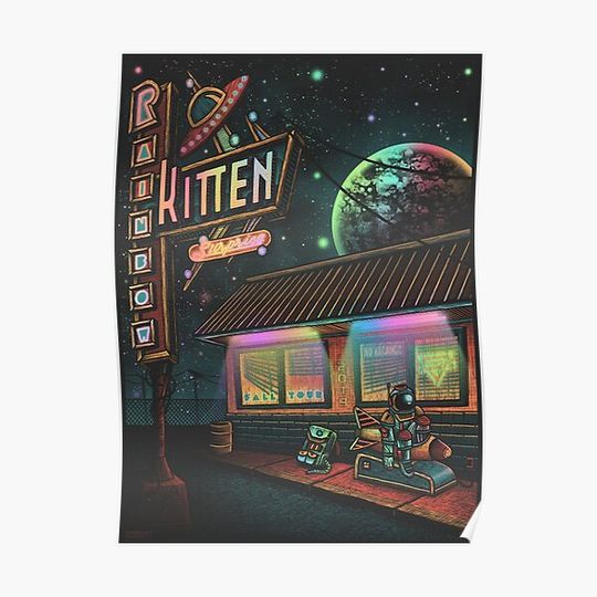 Discover Good Music Rainbow Kitten Surprise Band Premium Matte Vertical Poster
