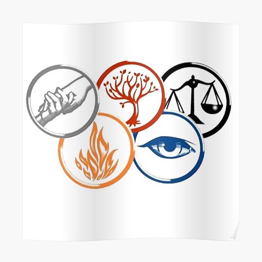 Discover divergent faction symbols Premium Matte Vertical Poster