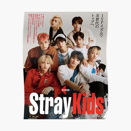 Discover STRAY KIDS rare poster SKZ LOGO kpop circle signatures autographs Premium Matte Vertical Poster