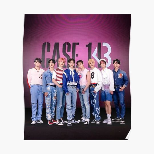 Discover Case 143 Maxident STRAY KIDS SKZ LOGO kpop circle signatures autographs Premium Matte Vertical Poster