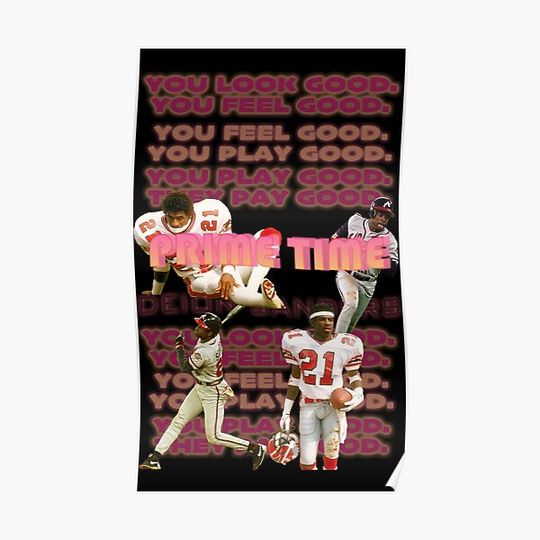 Discover prime time deion sanders Premium Matte Vertical Poster