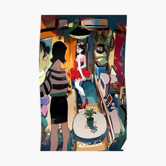 Discover Perfect Blue Mima Kirigoe Premium Matte Vertical Poster