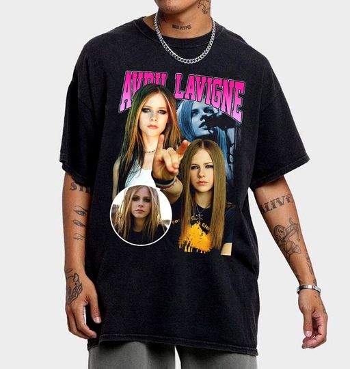 Discover Limited Avril Lavigne Vintage T-Shirt, Vintage 80s 90s Avril Lavigne Fan Gift
