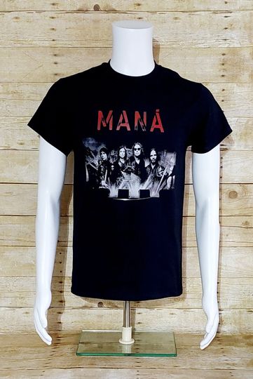 Discover Mana , Rock Mexicano Band , Black T-shirt