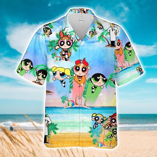 Discover The Powerpuff Girls Hawaiian Shirt, Beach Hawaii Family Shirt