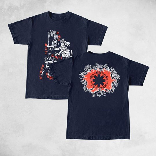 Discover Vintage RHCP Tour 1991 2 side t-shirt, Red Hot Chili Peppers Shirt