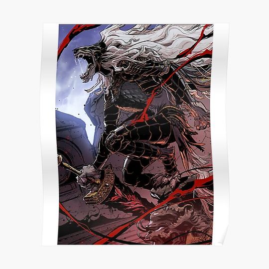 Discover elden ring maliketh, funny sticker elden ring Premium Matte Vertical Poster