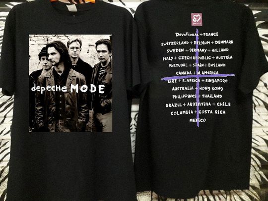 Discover Vtg 1993 Depeche Mode Faith Devotional World Tour Concert 90S T-Shirt, Depeche Mode T-Shirt