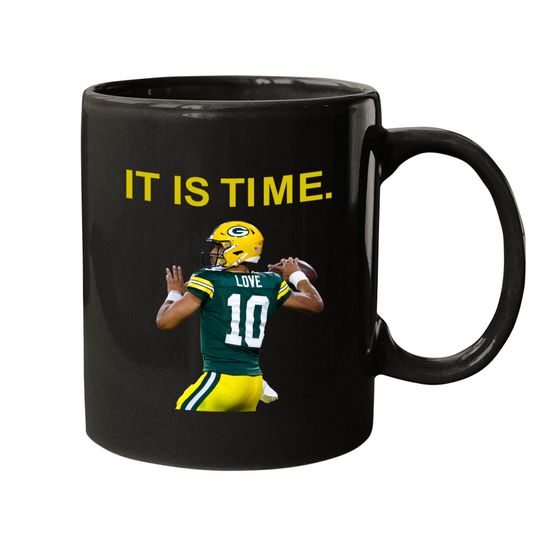 Discover Jordan Love "It is Time." Mugs