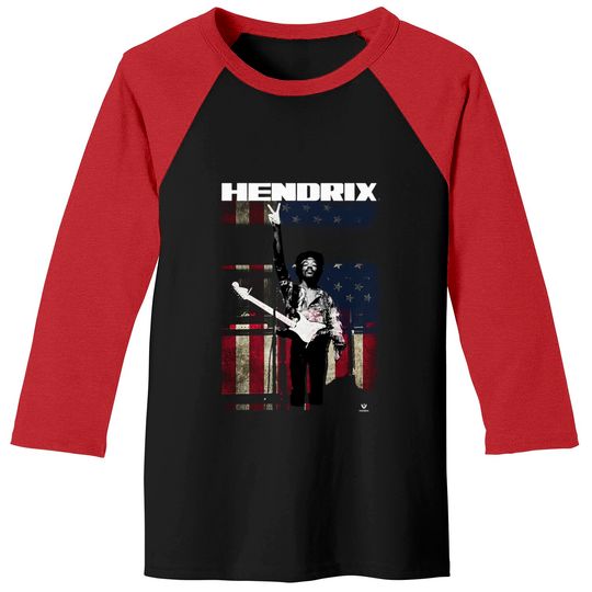 Discover Jimi Hendrix Experience Peace Flag Rock Baseball Tees Baseball Tees