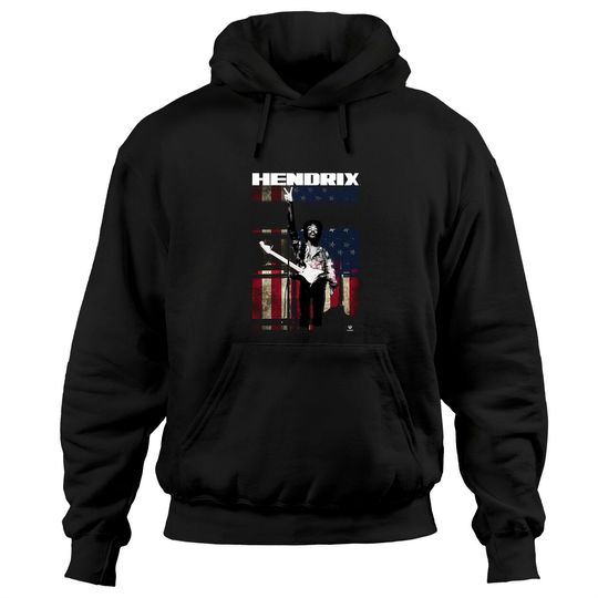 Discover Jimi Hendrix Experience Peace Flag Rock Hoodies Hoodies