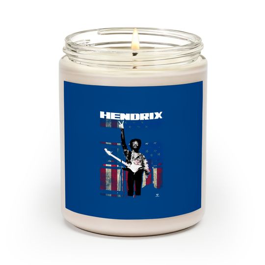 Discover Jimi Hendrix Experience Peace Flag Rock Scented Candles Scented Candles