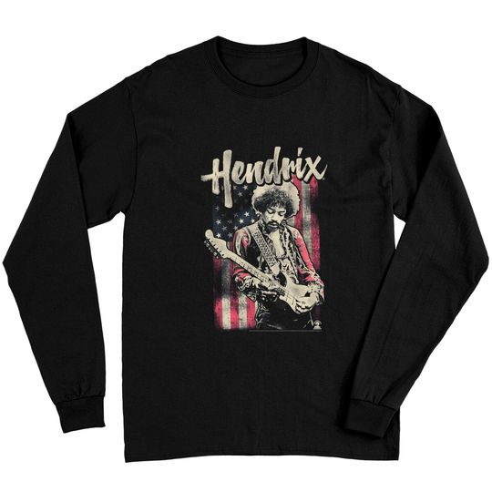 Discover Jimi Hendrix Flag Long Sleeves