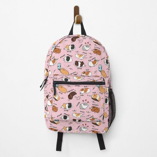 Discover Guinea Pig Daily To-Do List - Pink Background Backpack