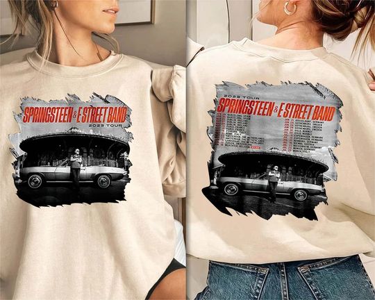 Discover Bruce Springsteen Tour 2023 Shirt, Estreet band rock, Rock Tour 2023 shirt,