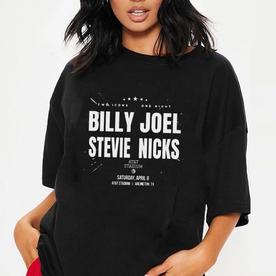 Discover Billy Joel n Stevie Nicks Tour 2023 Shirt, Billy Joel In Concert Tee