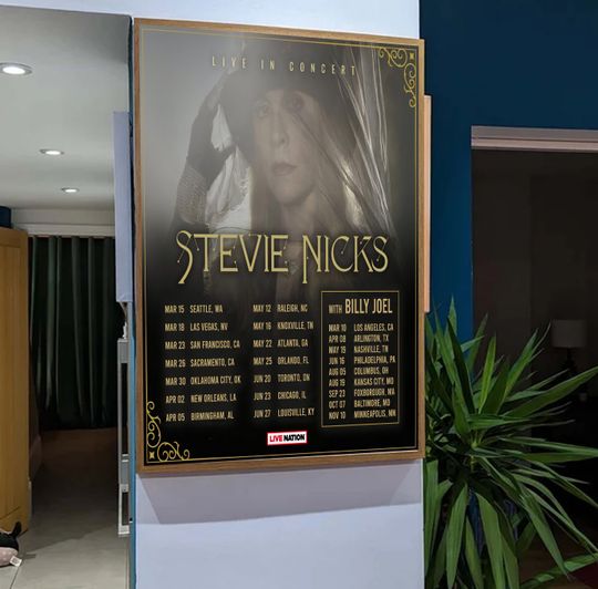 Discover Billy Joel Stevie Nicks 2023 Tour Poster