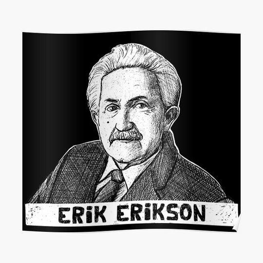 Discover Erik Erikson - Psychology Pioneer Premium Matte Vertical Poster