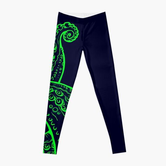 Discover Octopus green tentacles Deep Creature for ocean and octopus lovers T-shirt Leggings