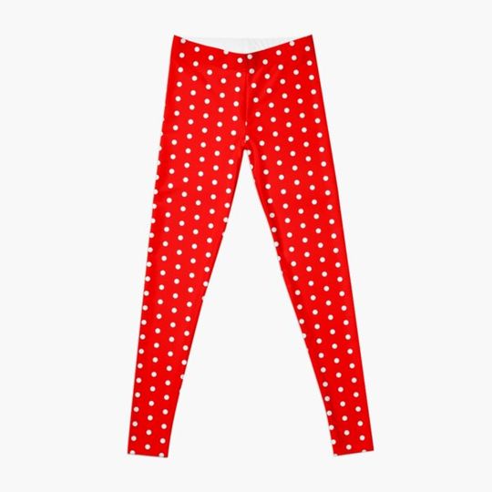 Discover Polka dot - Red and White Leggings