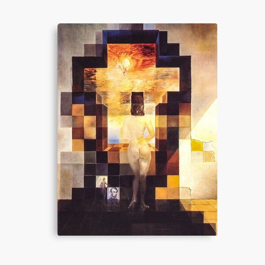 Discover Lincoln in Dalivision by Salvador Dalí Canvas