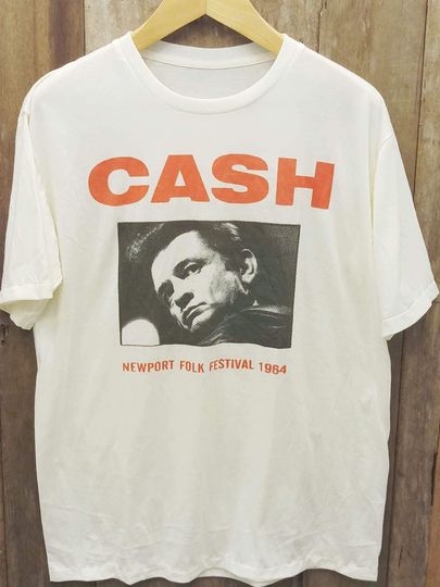 Discover Johnny Cash vintage band t-shirt