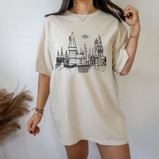 Discover Vintage Flying Car Shirt, Wizard Castle  Shirt, Wizard School Shirt