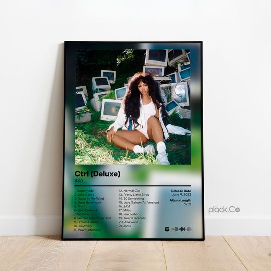 Discover SZA - Ctrl Deluxe  Album Poster - Hip Hop Wall Art - SZA Poster - Gift Ideas