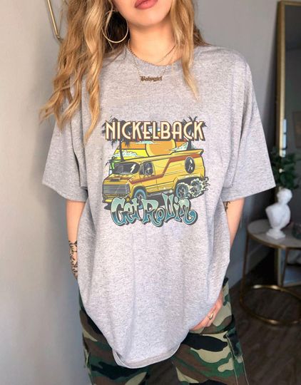 Discover Vintage Nickleback Band TShirt, Nickelback Shirt, Nickleback Get Rollin New Album Shirt