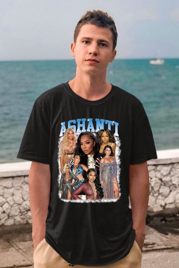 Discover Ashanti T Shirt, Hip Hop T shirt, Rap Concert Tees, Vintage Shirt R&B FUNK T-Shirt