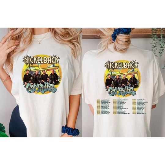 Discover Nickelback Get Rollin Tour 2023 Shirt, Country Music Tee Gift Fan