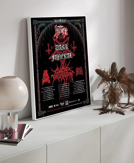Discover Poster Decibel Magazine Tour 2023 Wall Dercor