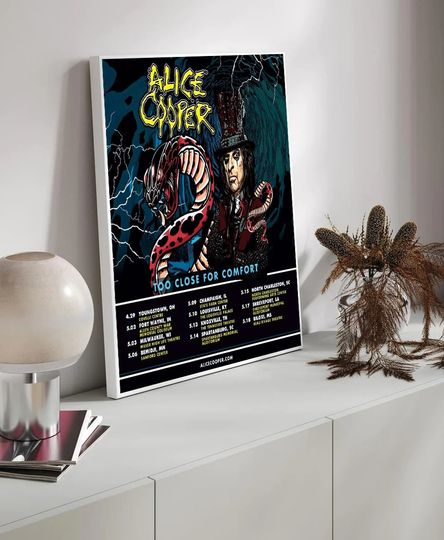 Discover Poster Alice Cooper - Tour 2023 Wall Dercor Art Print