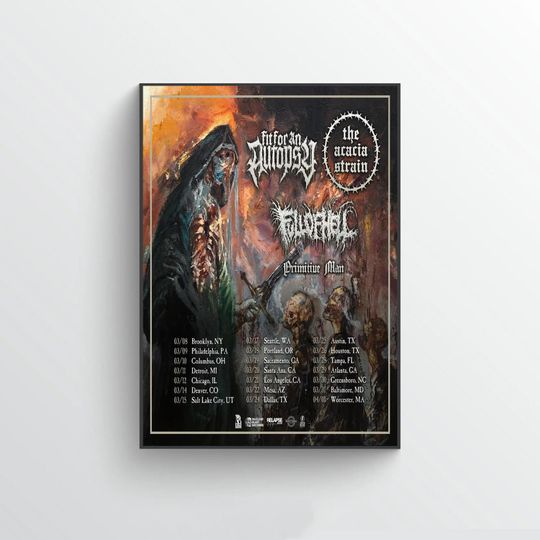 Discover Poster Fit For An Autopsy + The Acacia Strain + Full Of Hell Poster