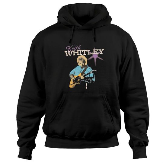 Discover Keith Whitley Purple Guitar Hoodies, American Country Music Keith Whitley Vintage Hoodies