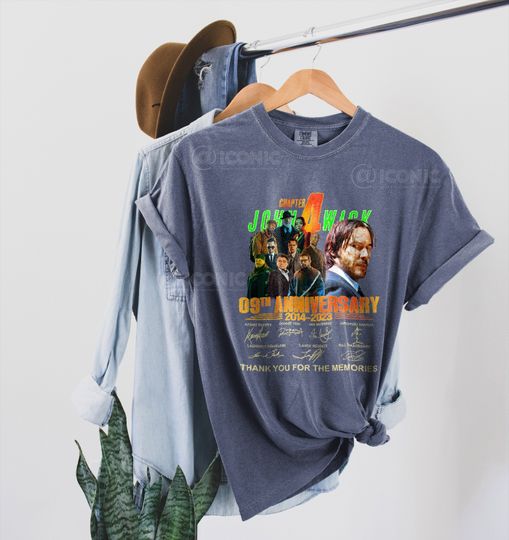 Discover Vintage Keanu Reeves Shirt - John Wick Chapter 4 Movie shirt