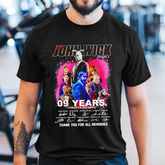 Discover John Wick 4 movie Tshirt, R.I.P Keanu Reeves Shirt, John Wick: Chapter 4 Tshirt