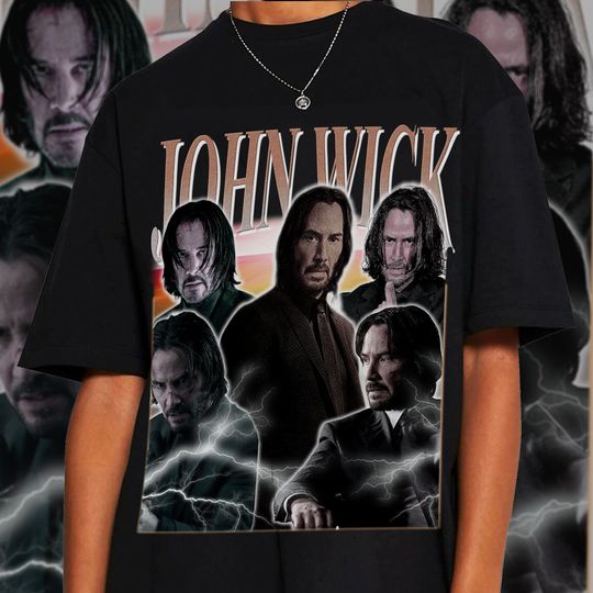 Discover John Wick Vintage T-Shirt, John Wick 4 Movie 2023 T-Shirt